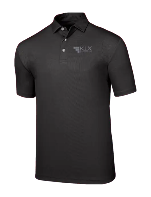 Callaway Birdseye Black Polo w/KLX Logo