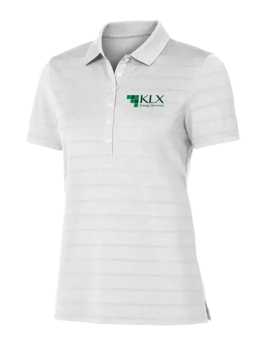 Callaway Womens Bright White Ventilated Polo w/KLX Logo