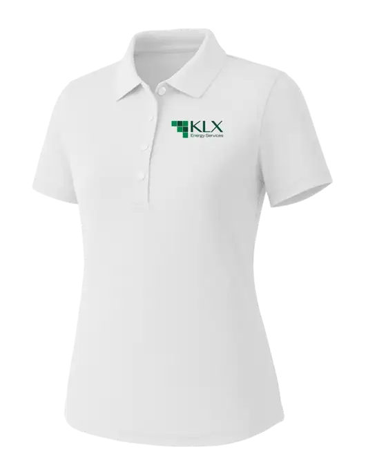 Callaway Womens Core Bright White Performance Polo w/KLX Logo