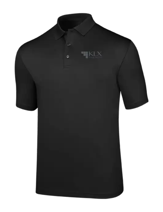 Callaway Opti-Dri Black Chev Polo w/KLX Logo