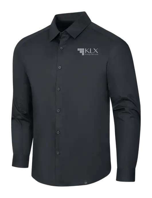 OGIO Black Commuter Woven Shirt w/KLX Logo