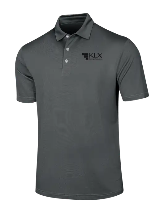 Callaway Black Fine Line Stripe Polo w/KLX Logo