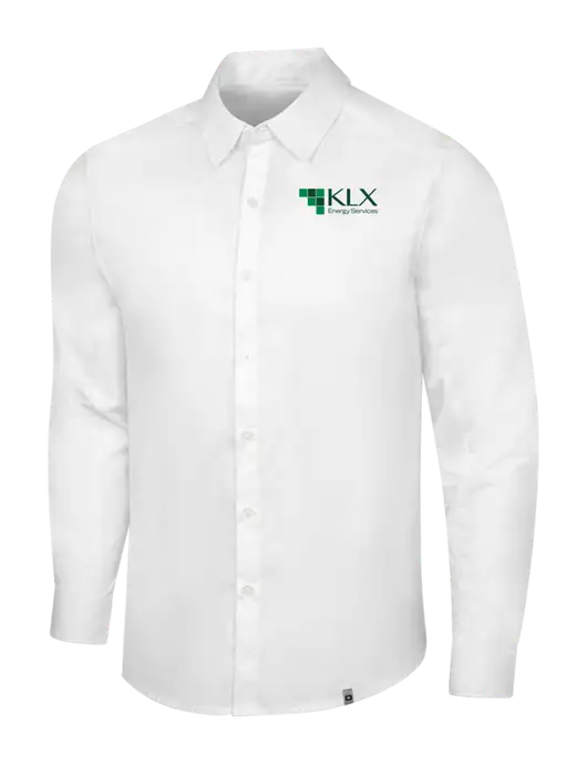 OGIO White Commuter Woven Shirt w/KLX Logo