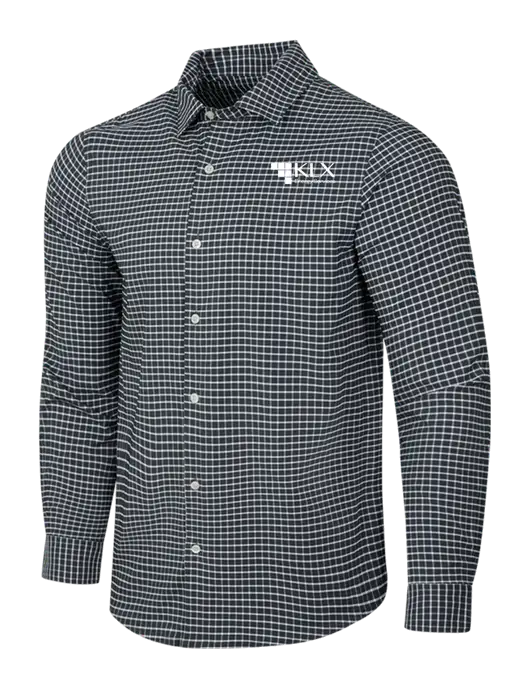 Dark Grey/White City Stretch Shirt w/KLX Logo