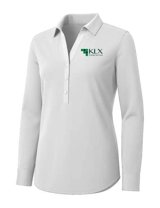 Womens White City Stretch Shirt w/KLX Logo