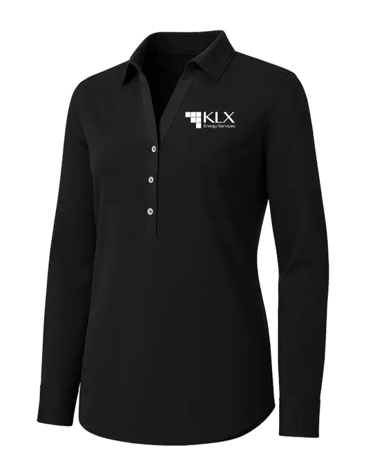 Womens Black City Stretch Shirt w/KLX Logo