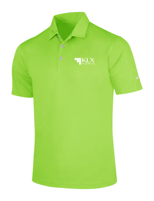 NIKE Light Kelly Green Dri-Fit Vertical Mesh Polo w/KLX Logo