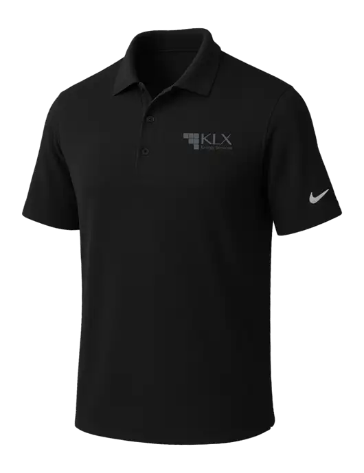 NIKE Black Dri-Fit Micro Pique Polo w/KLX Logo