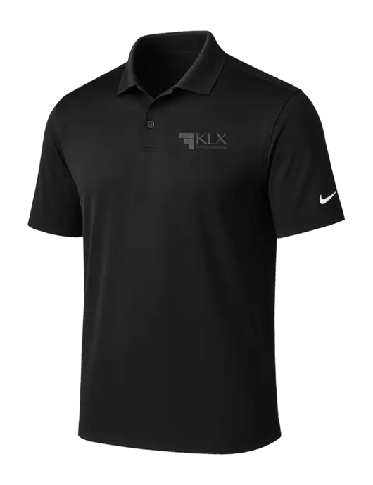 NIKE Black Victory Solid Polo w/KLX Logo