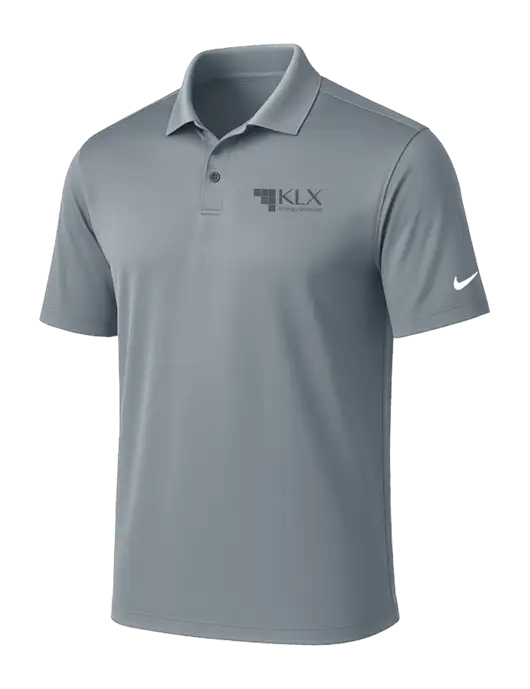 NIKE Medium Grey Victory Solid Polo w/KLX Logo