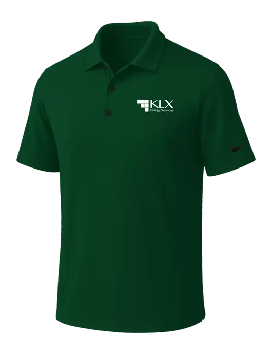 NIKE Dark Green Dri-Fit Micro Pique Polo w/KLX Logo