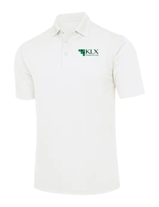 White Micropique Sport-Wick Polo w/KLX Logo