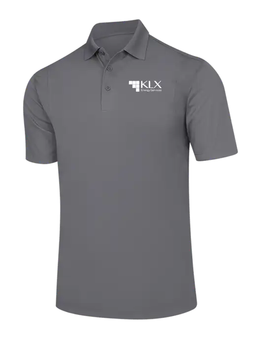 Medium Grey Micropique Sport-Wick Polo w/KLX Logo