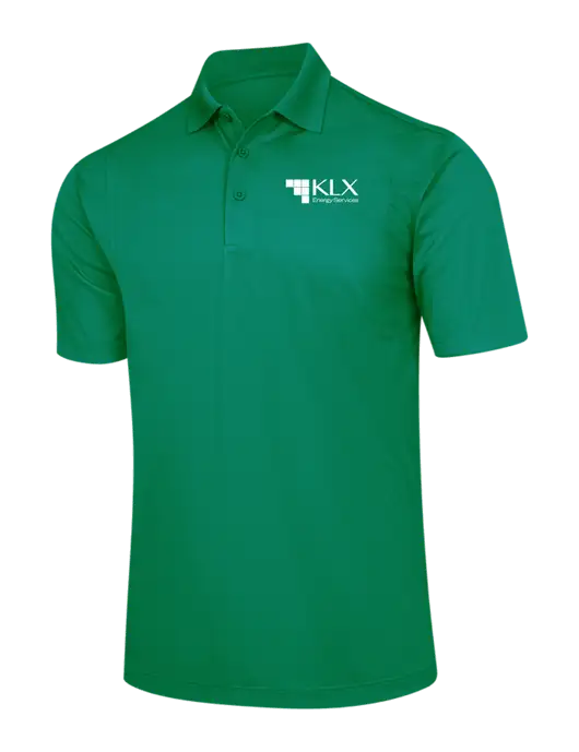 Kelly Green Micropique Sport-Wick Polo w/KLX Logo