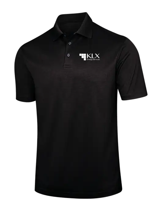 Black Performance Fine Jacquard Polo w/KLX Logo