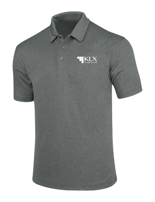 Charcoal Trace Heather Polo w/KLX Logo