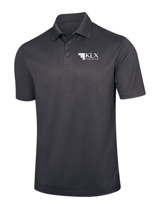 Dark Grey Performance Fine Jacquard Polo w/KLX Logo