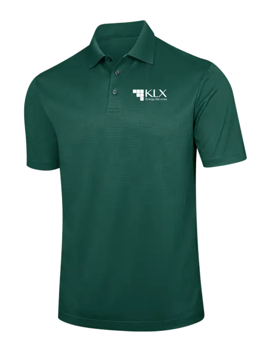 Dark Green Performance Fine Jacquard Polo w/KLX Logo