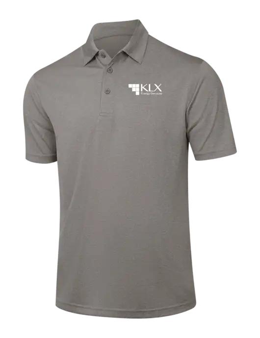 Medium Grey Heather Contender Polo w/KLX Logo