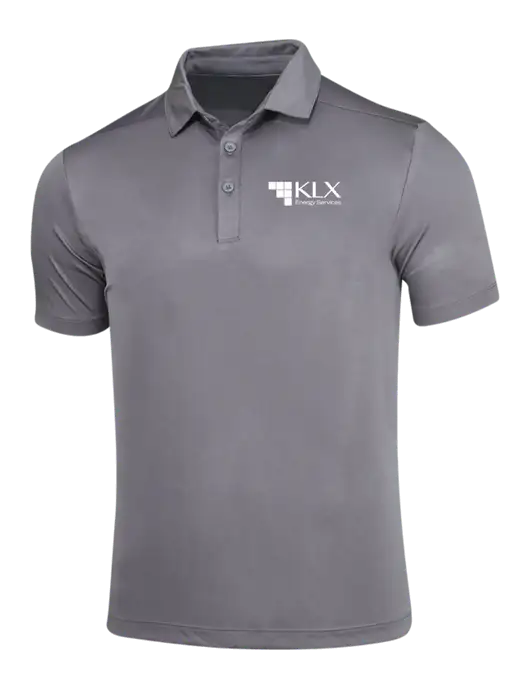 Dark Smoke Grey Posi-UV Pro Polo w/KLX Logo