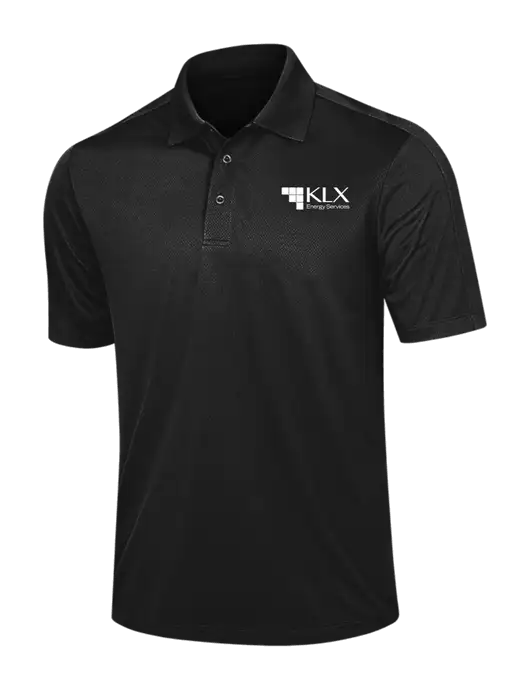 Black Diamond Textured Jacquard Polo w/KLX Logo