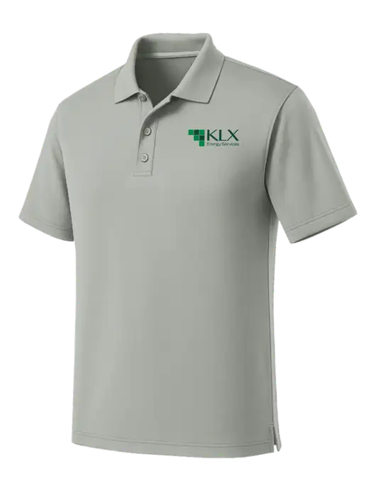 Light Grey Dry Zone UV Micro Mesh Polo w/KLX Logo