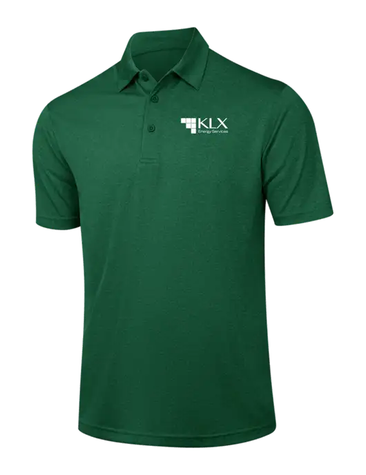Dark Green Heather Contender Polo w/KLX Logo