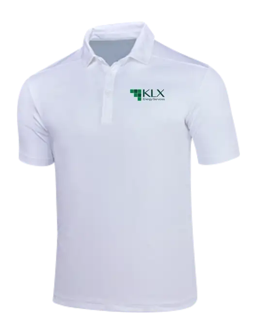 White Posi-UV Pro Polo w/KLX Logo