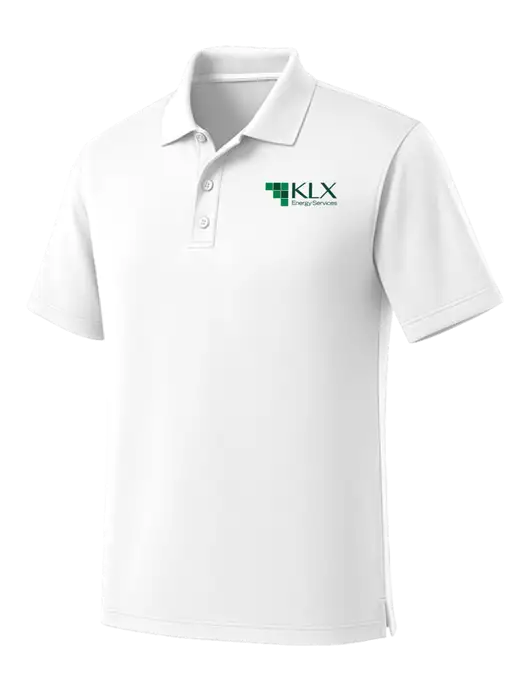 White Dry Zone UV Micro Mesh Polo w/KLX Logo