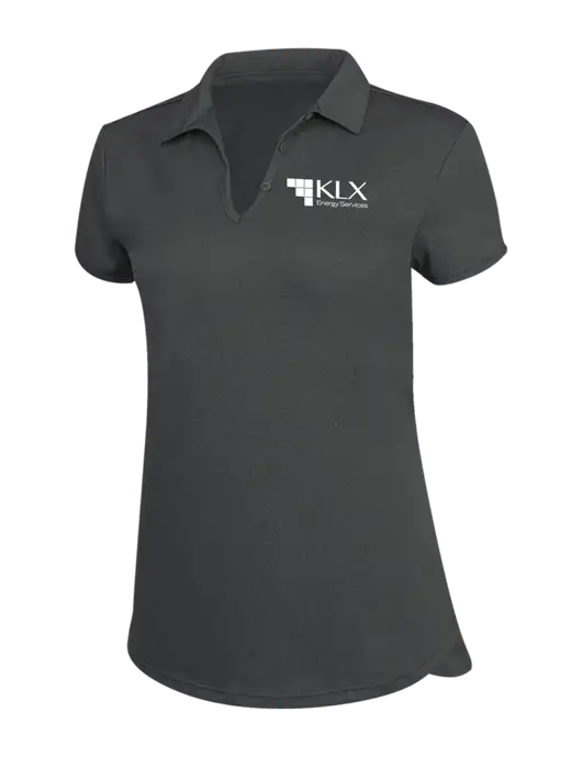 Womens Charcoal Trace Heather Polo w/KLX Logo