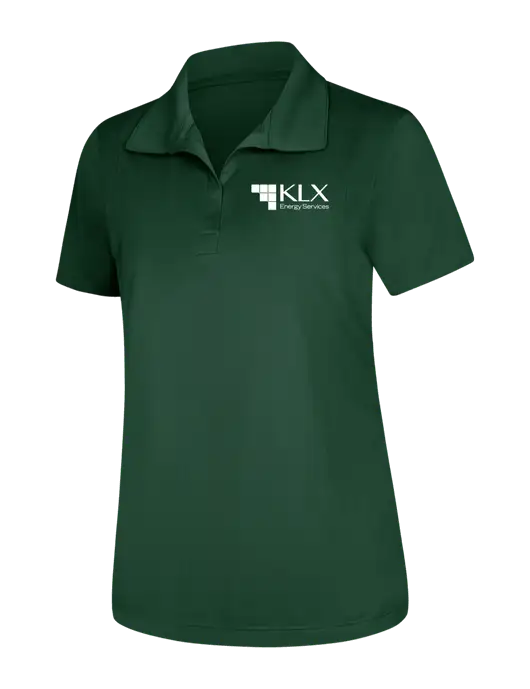 Womens Dark Green Micropique Sport-Wick Polo w/KLX Logo