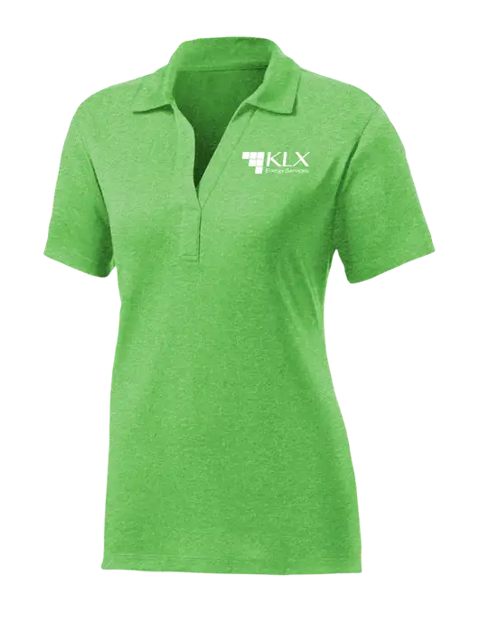 Womens Kelly Green Heather Contender Polo w/KLX Logo