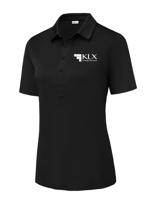 Black Womens Posi-UV Pro Polo w/KLX Logo