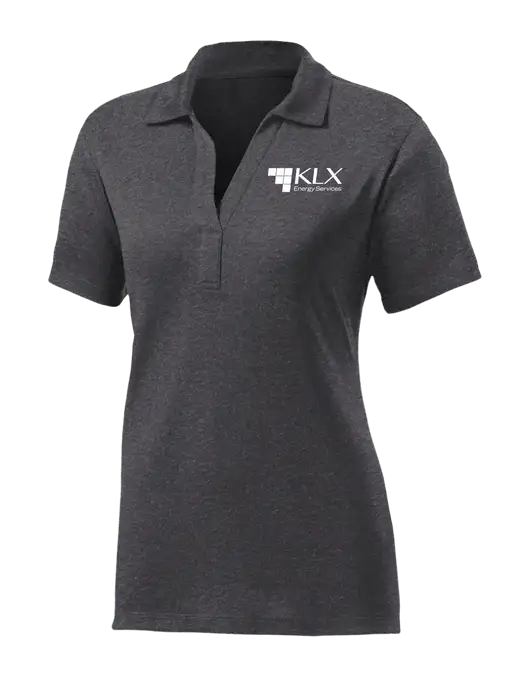 Womens Dark Grey Heather Contender Polo w/KLX Logo