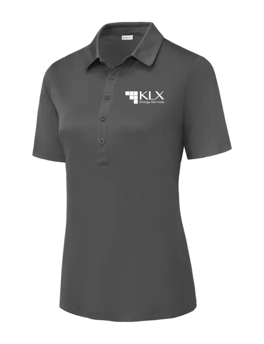 Dark Smoke Grey Womens Posi-UV Pro Polo w/KLX Logo