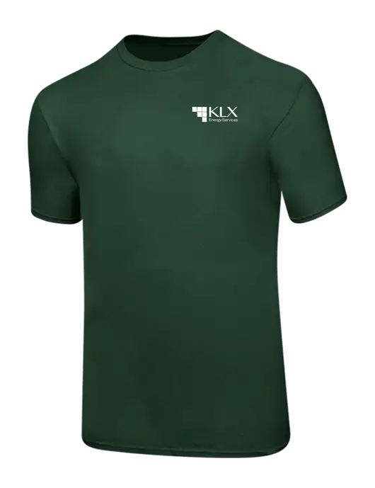 Ring Spun Forest Green 4.5 oz T-Shirt w/KLX Logo