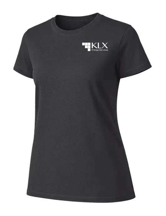 Womens Ring Spun Charcoal 4.5 oz T-Shirt w/KLX Logo