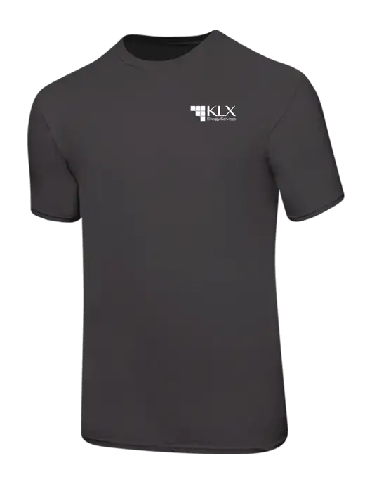 Ring Spun Charcoal 4.5 oz T-Shirt w/KLX Logo