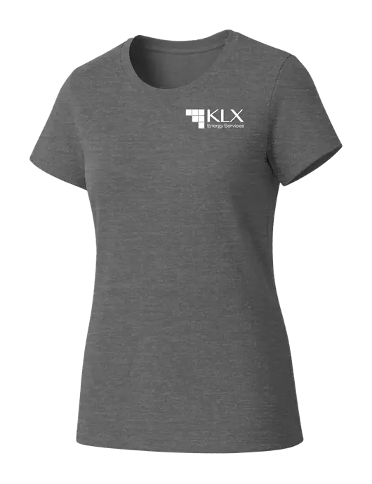 Womens Seriously Soft Grey Frost T-Shirt w/KLX Logo