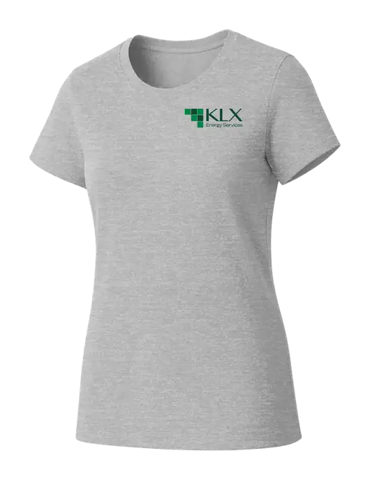 Womens Seriously Soft Light Heathered Grey T-Shirt w/KLX Logo