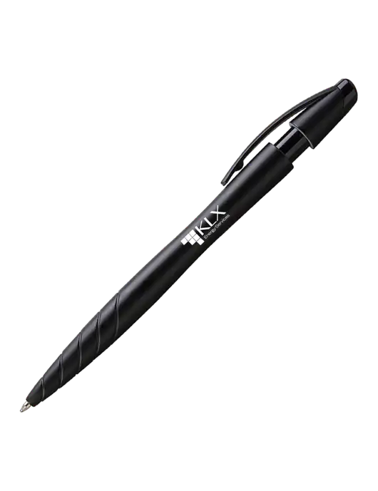 Awali Black Metallic Pen - Black Ink w/KLX Logo