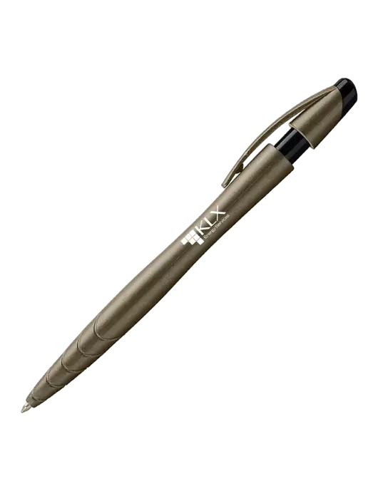 Awali Grey Metallic Pen - Black Ink w/KLX Logo
