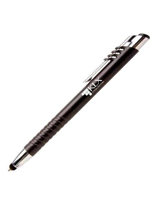 Schirhart Black Stylus Pen - Blue Ink w/KLX Logo