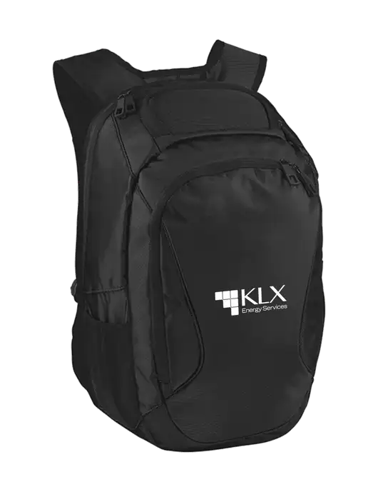 Stealth Black Laptop Backpack w/KLX Logo