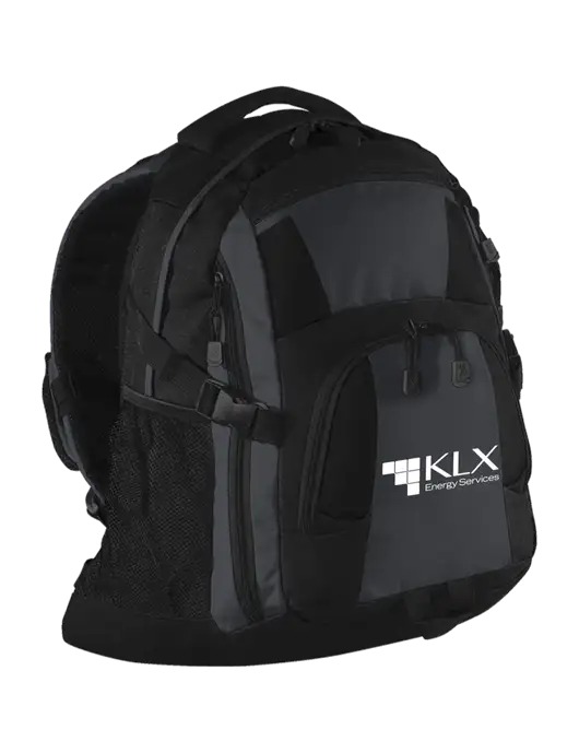Urban Black/Grey/Black Laptop Backpack w/KLX Logo