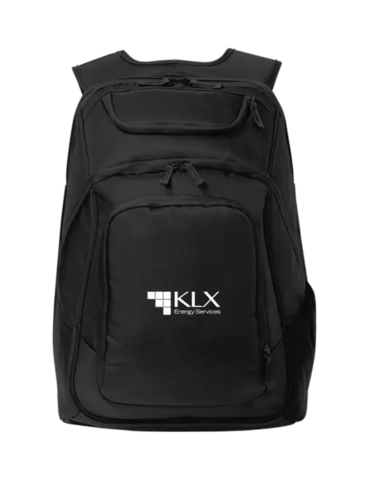 Executive Black Laptop Backpack w/KLX Logo