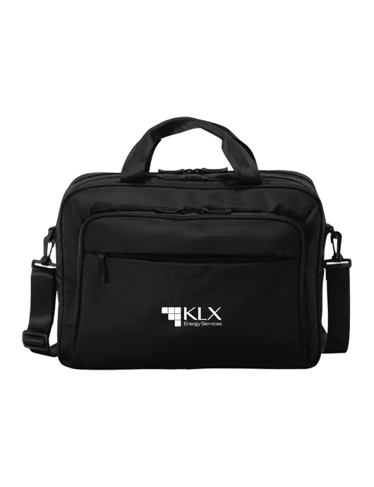 Travel Exec Black Laptop Briefcase w/KLX Logo