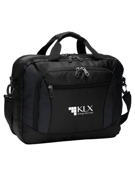 Commuter Black Laptop Briefcase w/KLX Logo
