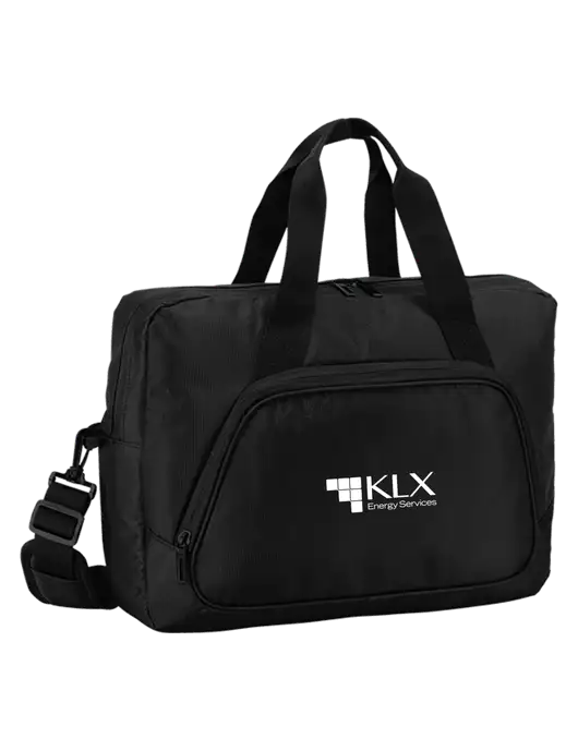 City Black Laptop Briefcase w/KLX Logo