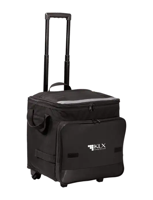 Black Rolling Cooler w/KLX Logo